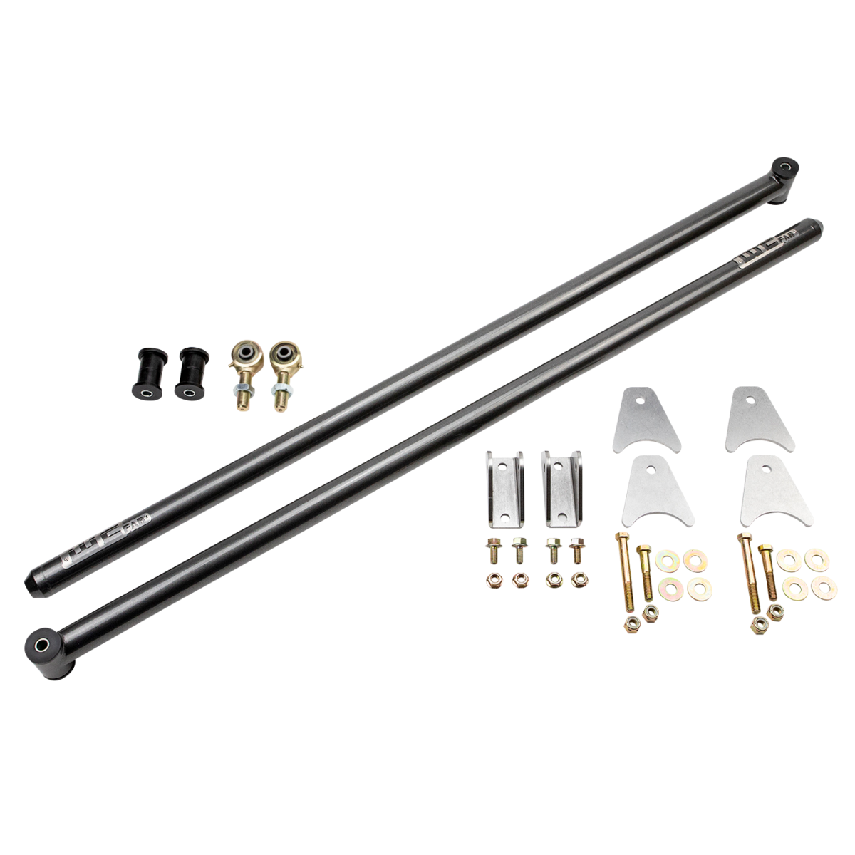 Wehrli Custom Fabrication WCF100855-GB ECLB & CCLB 68in Traction Bar Kit Gloss Black for Ford / Dodge / Ram HD