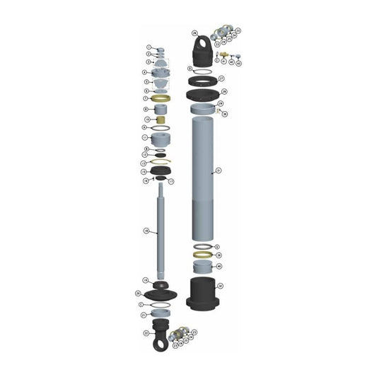 Fox B/O Dia. 0.620 Shaft 1.750 Tlg MCU Black