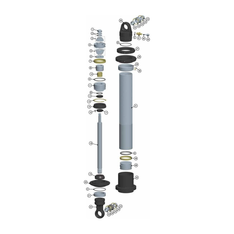 Fox Sleeve (0.560in ID x 0.750in OD x 1.313in TLG) 1020 Clear Zinc
