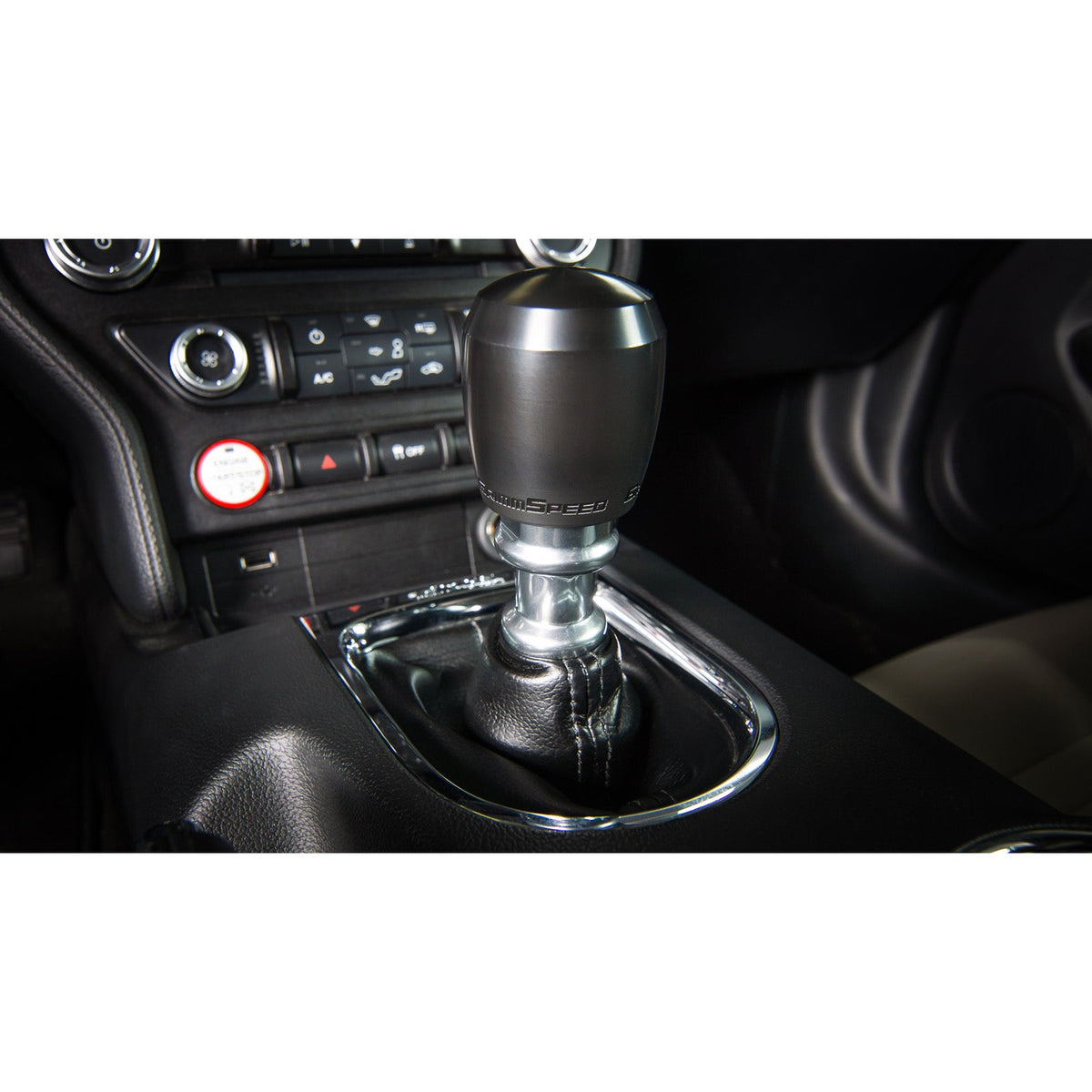GrimmSpeed GRM380003 Stubby Shift Knob Stainless Steel Red - M12x1.25