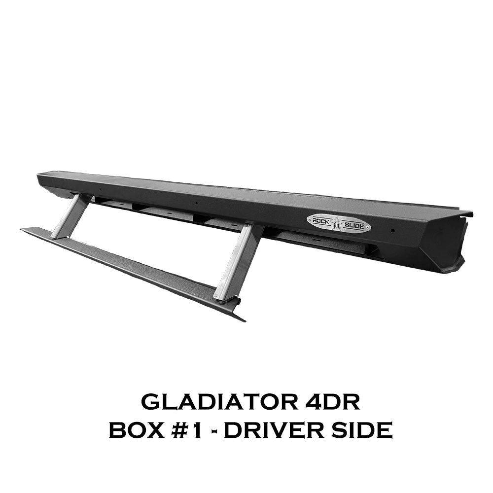 Rock Slide Engineering for 2026 Jeep JT Gladiator Step Sliders 3rd Gen Drivers Side Sub Part