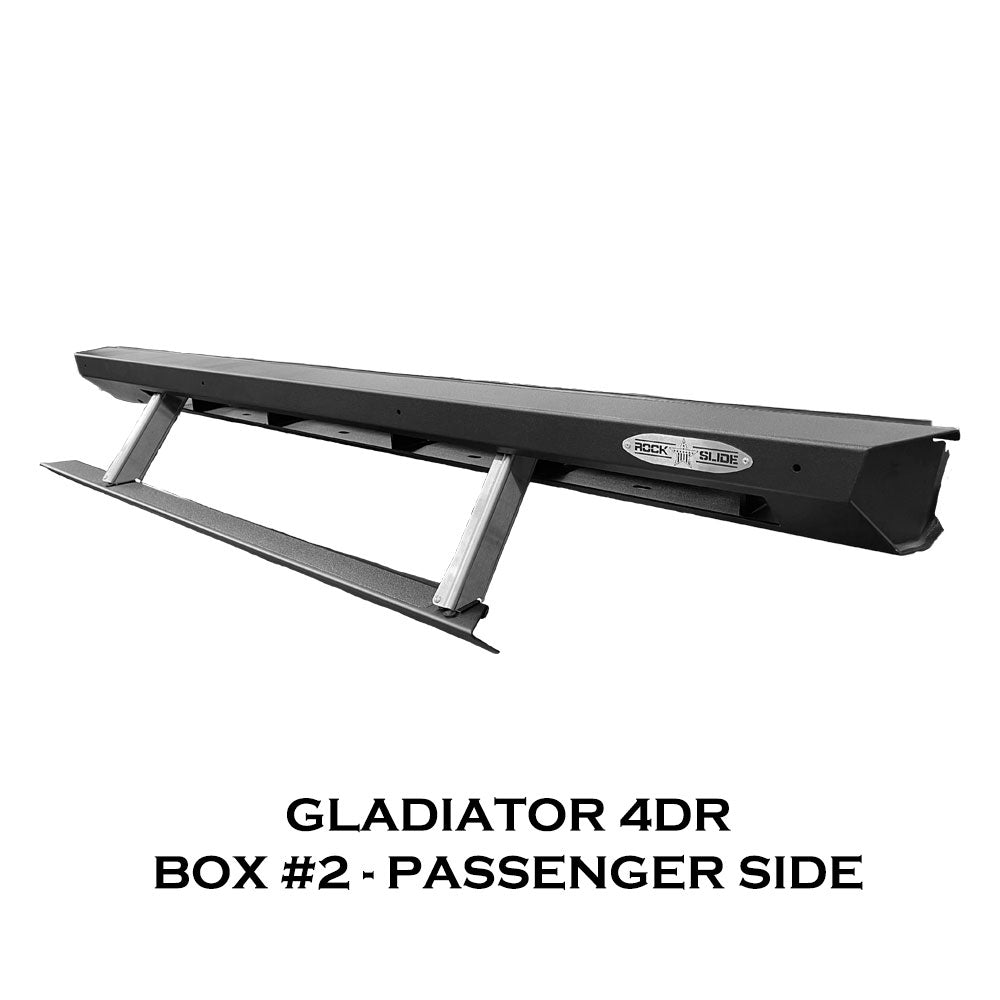 Rock Slide Engineering for 2026 Jeep JT Gladiator Step Sliders 3rd Gen Passenger Side Sub Part