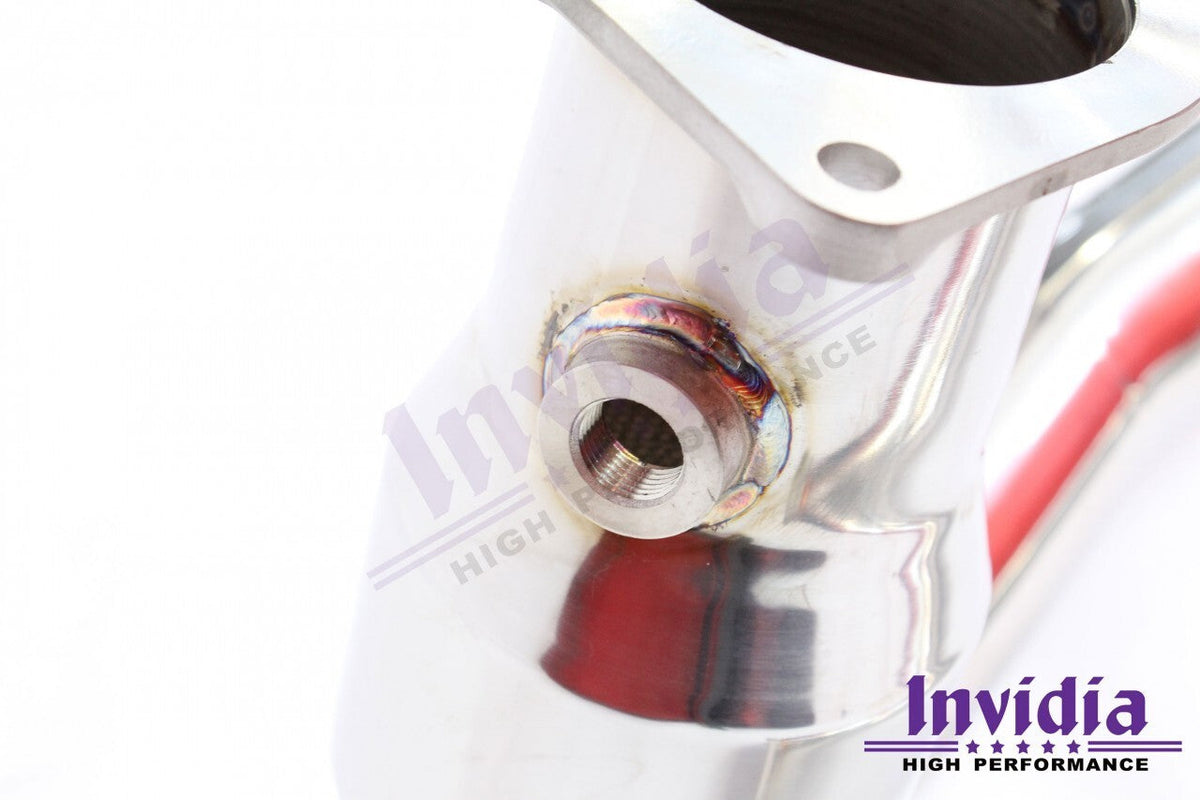 Invidia HS15SWMDOCB 15-21 Subaru WRX FA20 CATTED Down Pipe (Bottom Cat) wide Band