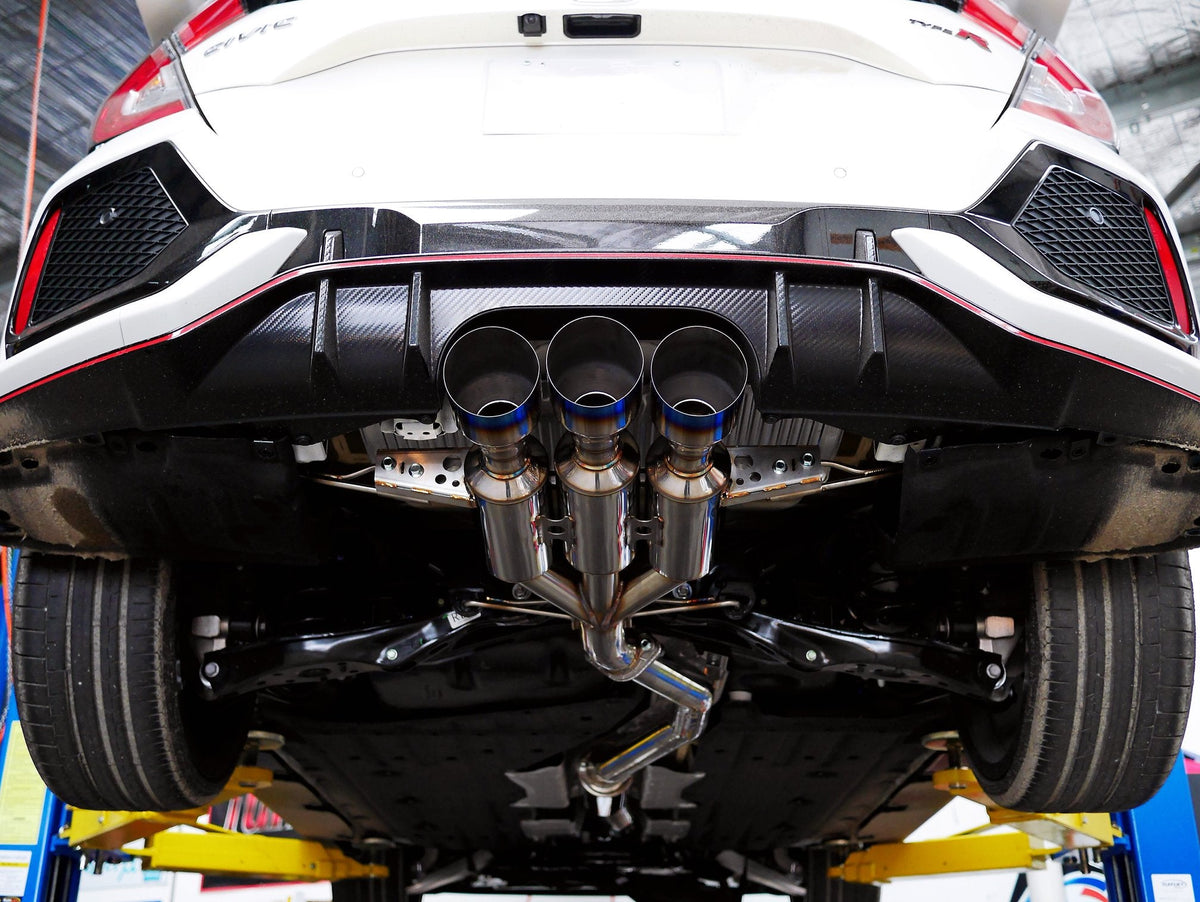 Invidia HS17CTRFGM3ST 17-21 Honda Civic Type-R FK8 R400 Gemini Titanium tips Cat-back Exhaust