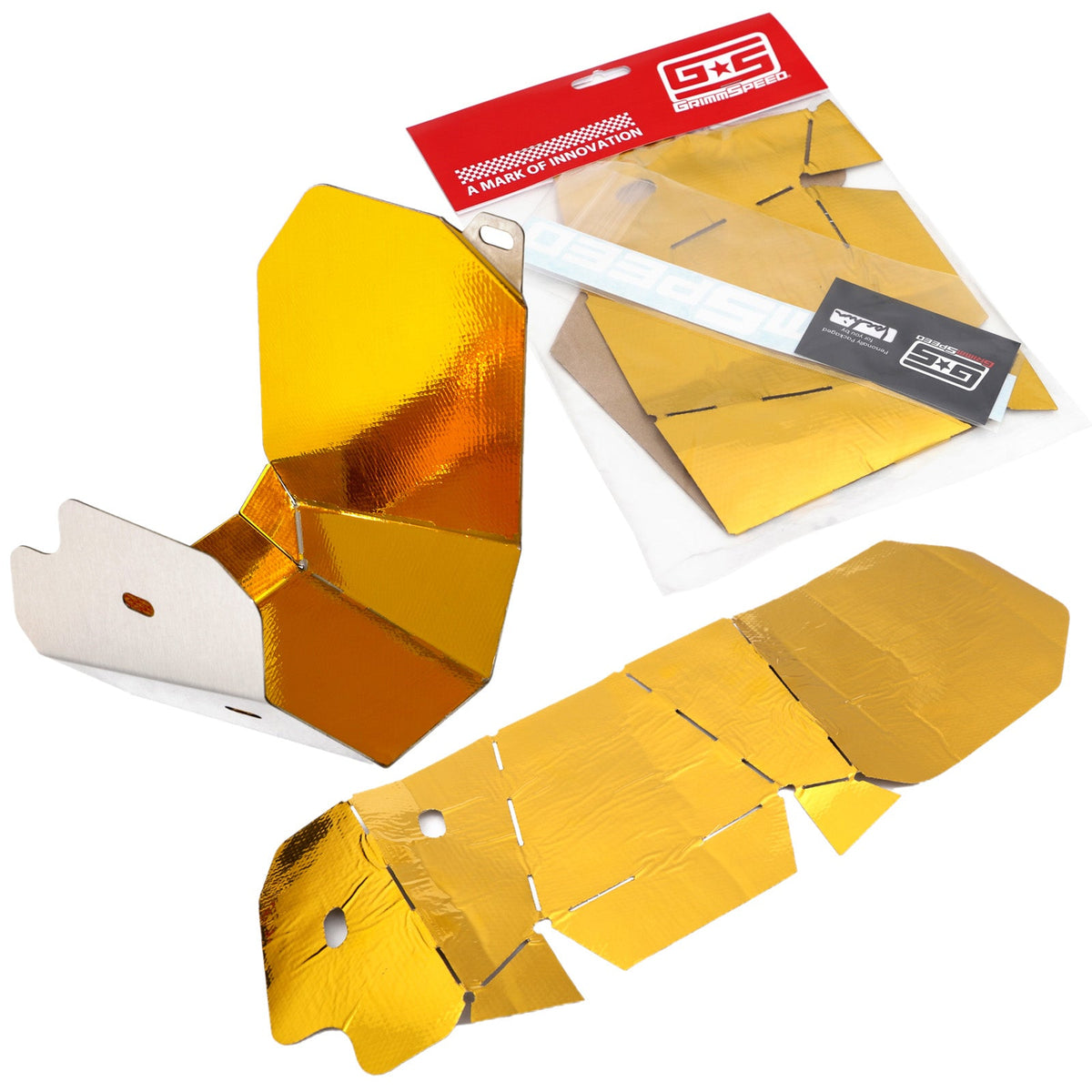 GrimmSpeed 092018 Turbo Heat Shield Reflect -A -Gold Foil