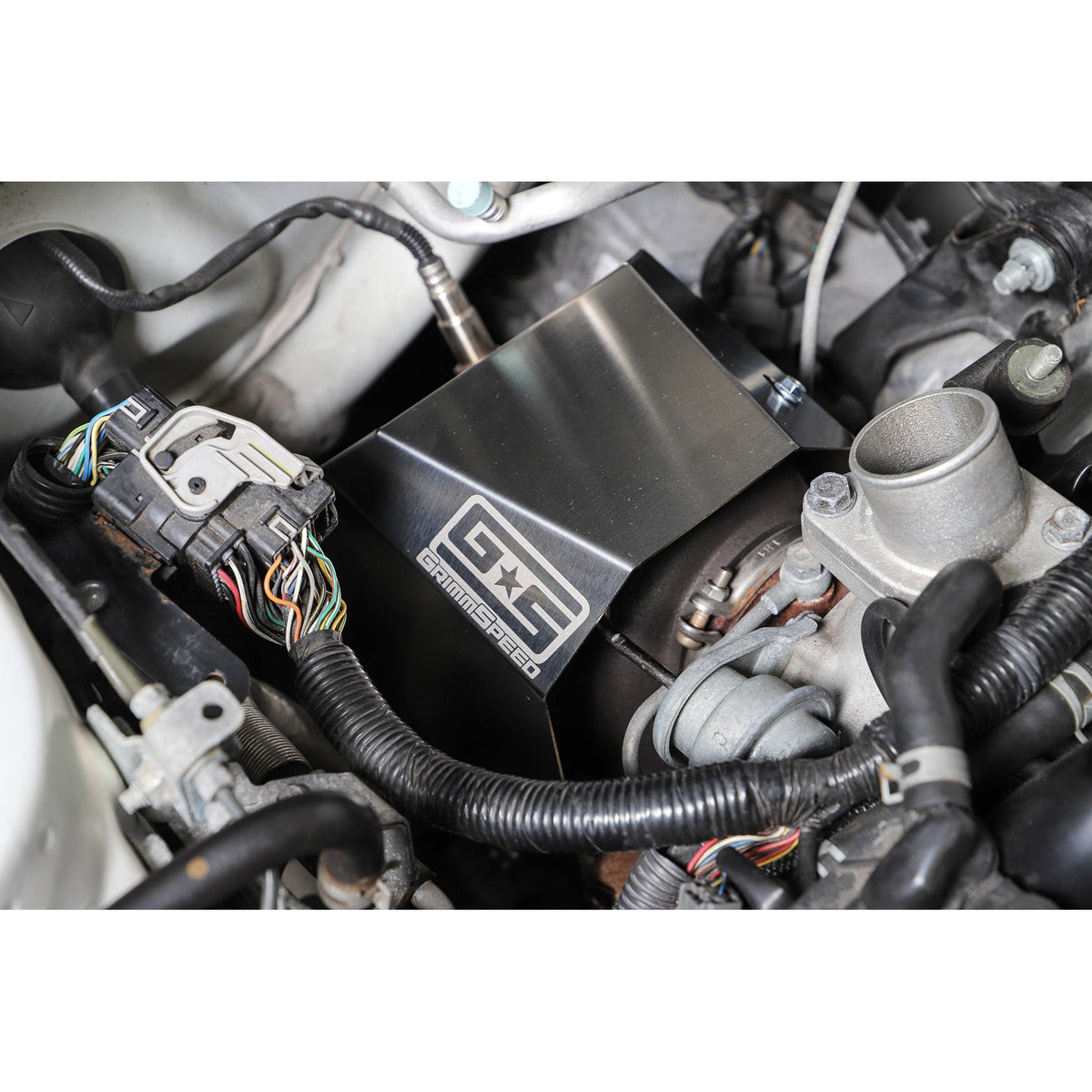 GrimmSpeed GRM092008 for 02+ WRX/STi V2 Turbo Heat Shield - Black Ceramic Coating