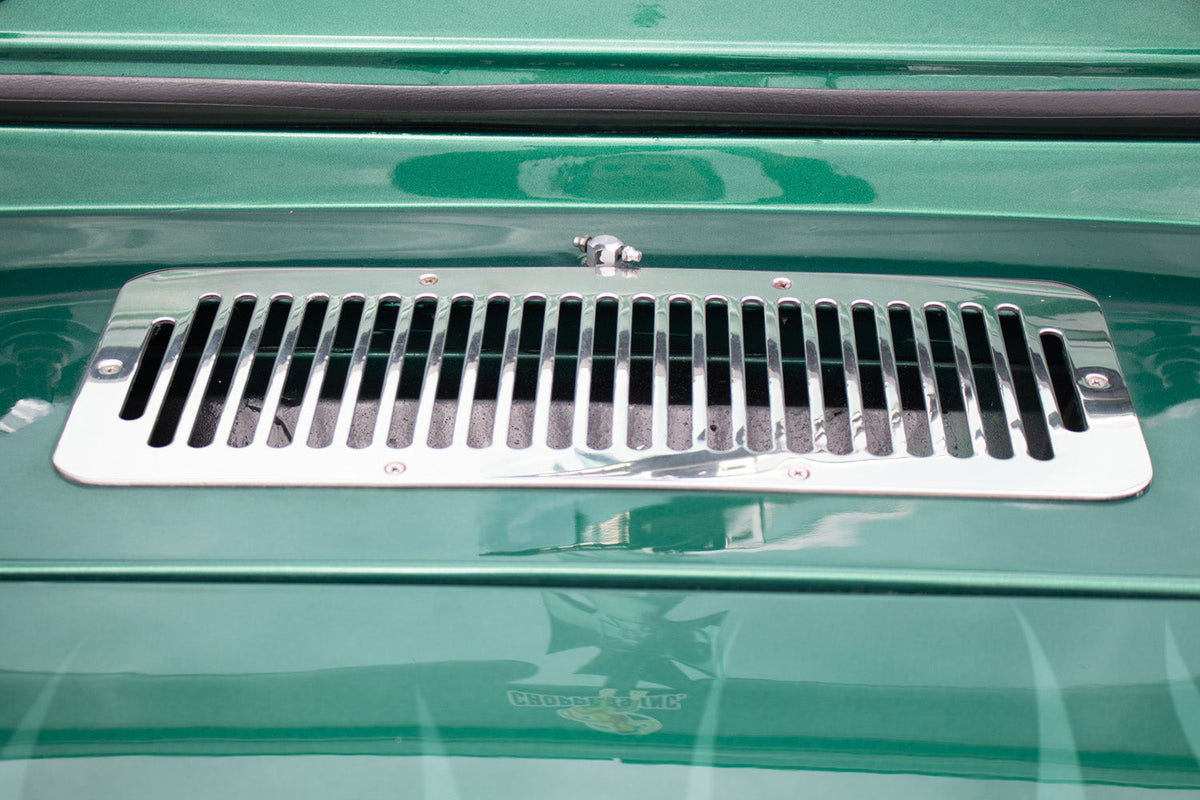 Kentrol 30470 Hood Kit for 1978-1995 Jeep CJ Wrangler YJ - Polished Silver