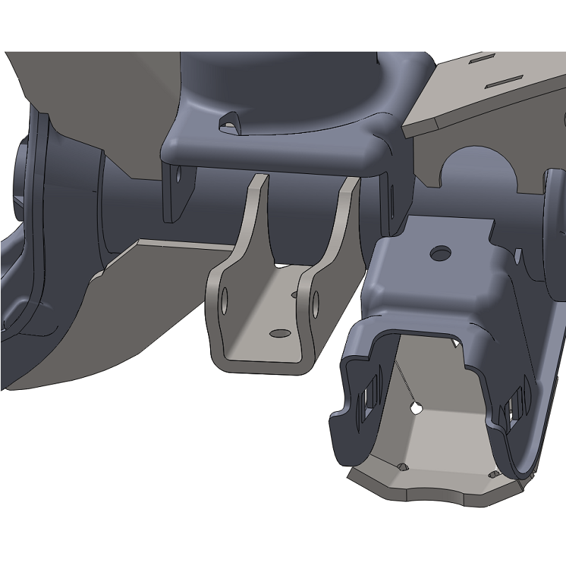 Artec Industries JK4413 Front Axle Shock Mounts for 2007-2018 Jeep Wrangler JK