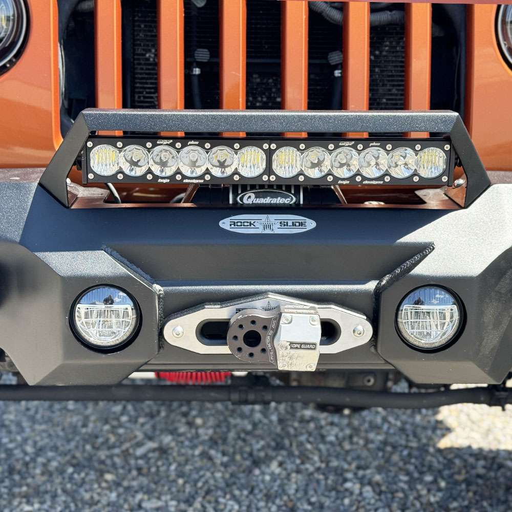 Rock Slide Engineering for 07-18 Jeep Wrangler JK Appalachian Aluminum Mid Front Bumper w/ Winch Plate