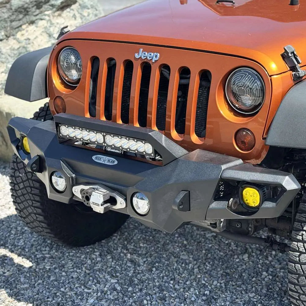 Rock Slide Engineering for 07-18 Jeep Wrangler JK Appalachian Aluminum Mid Front Bumper w/ Winch Plate