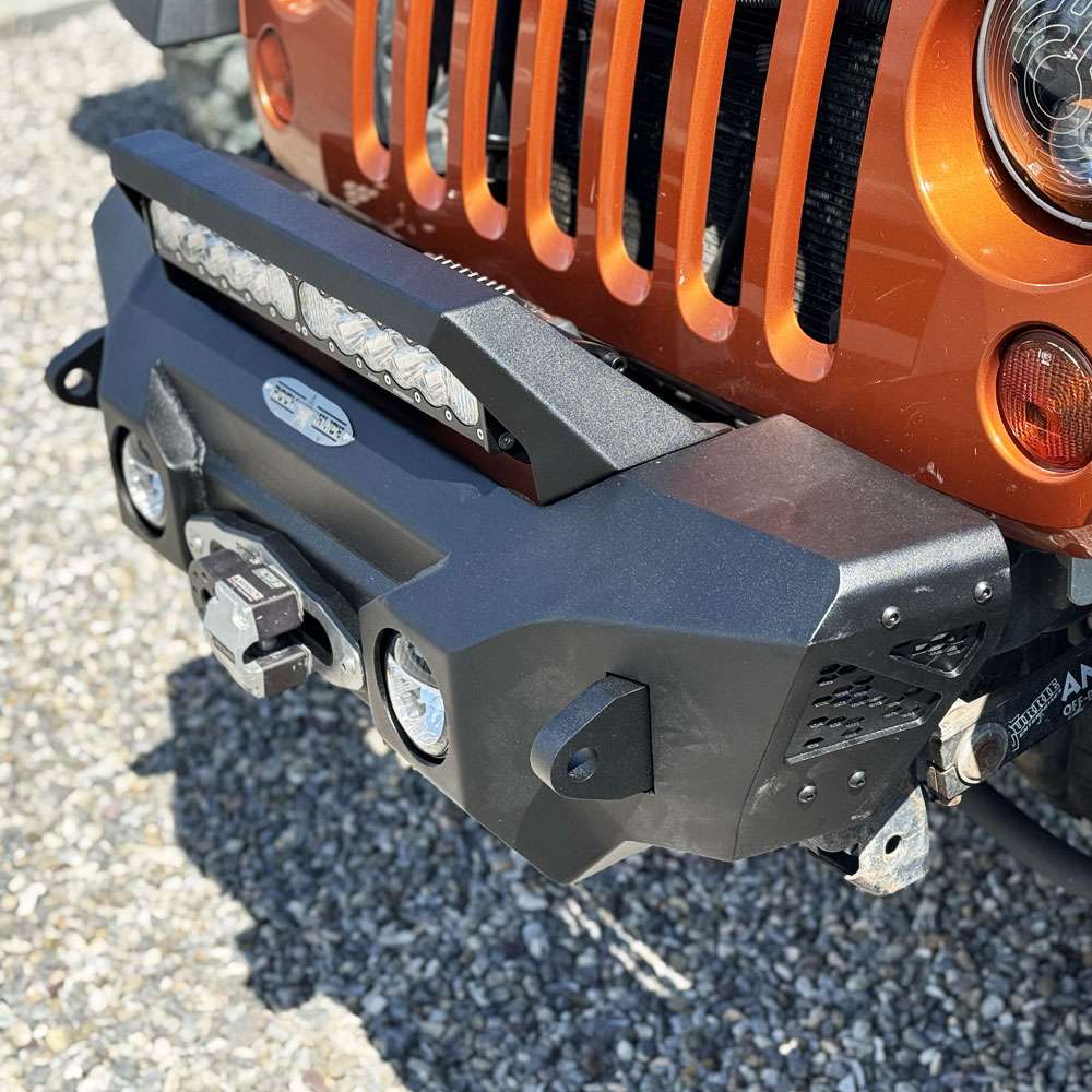 Rock Slide Engineering for 07-18 Jeep Wrangler JK Appalachian Stubby Bumper w/Winch Plate