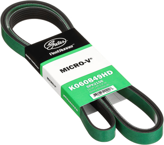 Gates K060849HD Micro-V Belt 6 Rib 85.5in for 2013-2015 Mercedes-Benz GLK250
