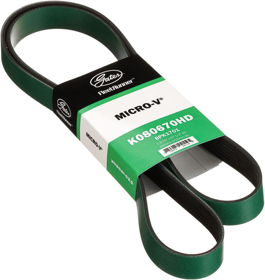 Gates K080670HD FleetRunner Micro-V Belt for 2005-2007 Freightliner MT45 MT55 XC