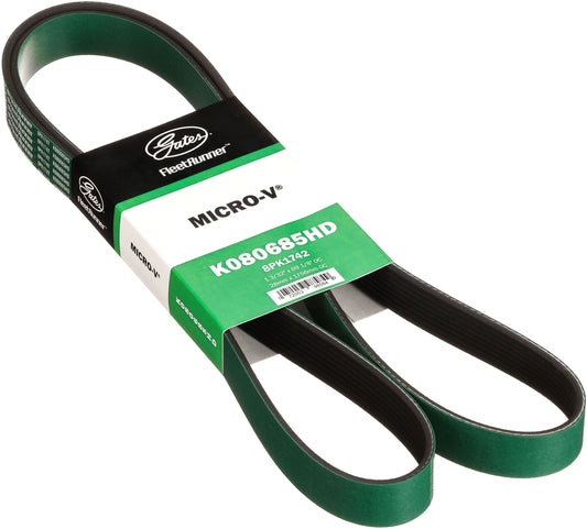 Gates K080685HD FleetRunner Micro-V Belt for 2002-2005 International 4400 8500