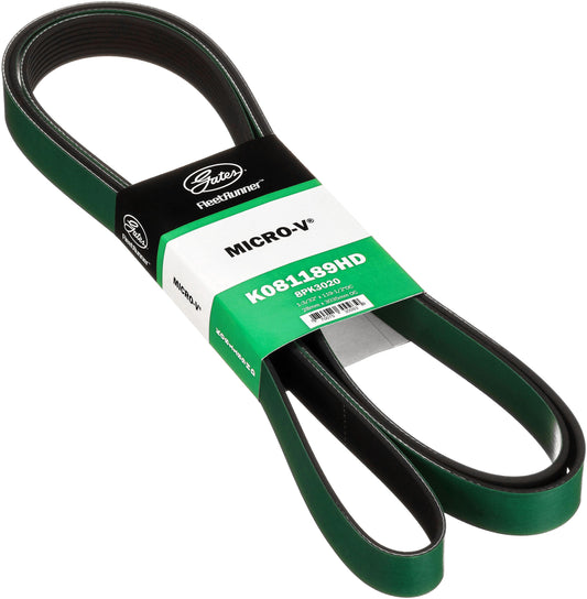 Gates K081189HD FleetRunner Micro-V Belt for 1995-1997 Ford F-250 F-350 7.3L Diesel