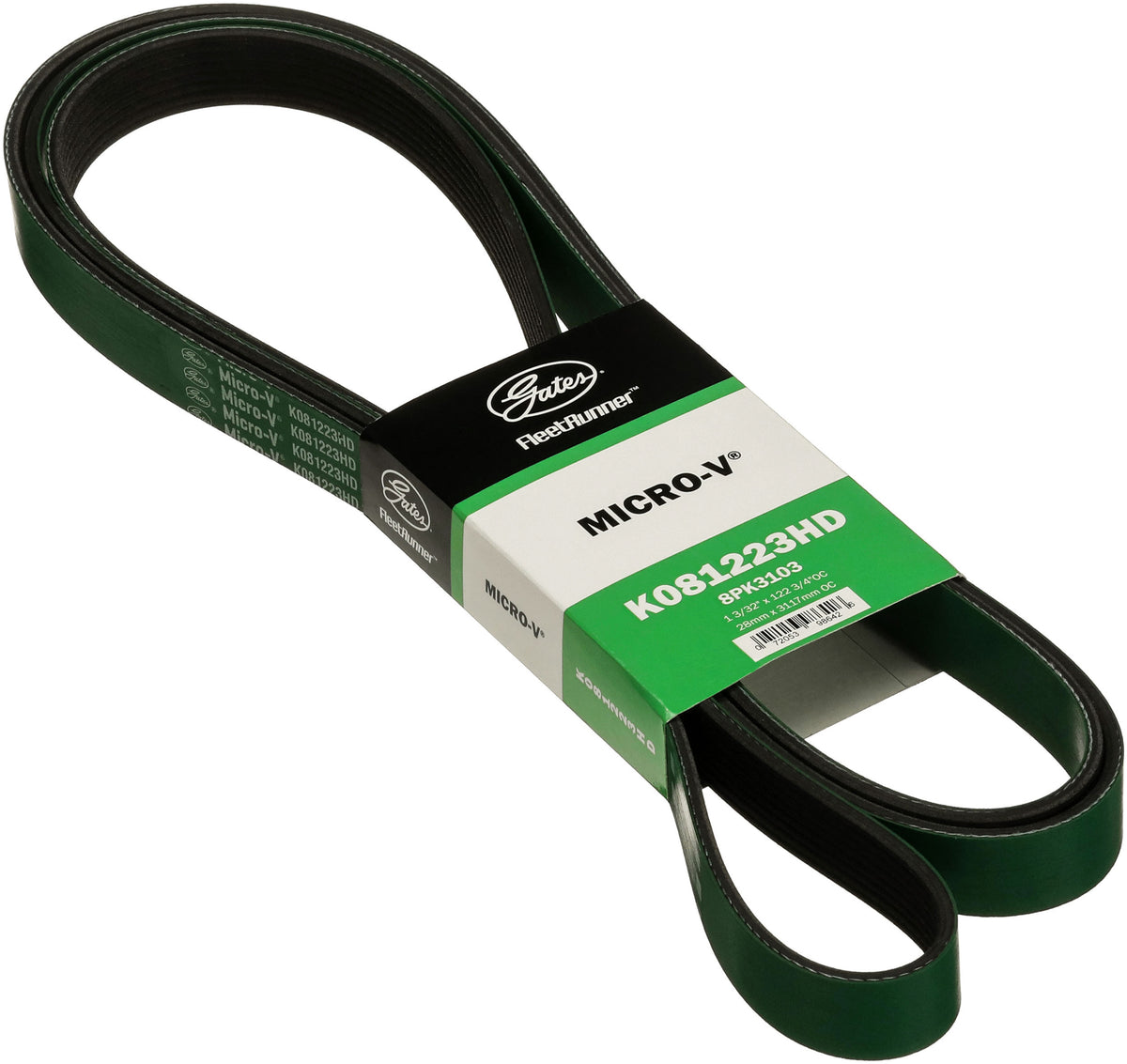 Gates K081223HD FleetRunner Micro-V Belt for 2000-2003 Ford Excursion