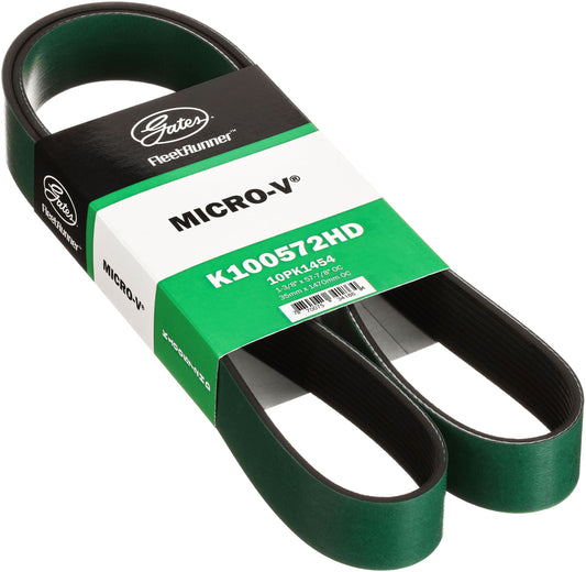 Gates K100572HD FleetRunner Micro-V Belt for 1990-1994 International 11.1L 12.7L Diesel