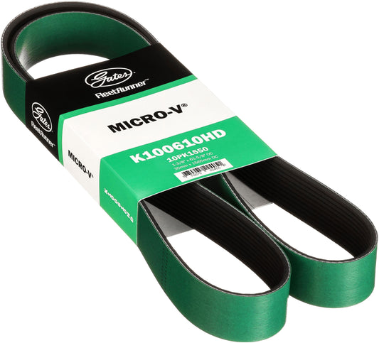 Gates K100610HD FleetRunner Micro-V Belt 10 Rib 61-9/16in