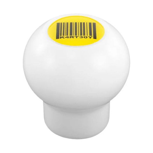Kartboy Subaru Knuckleball Shift Knob - 6-Speed - White Delrin KB-015-WD-6SPD