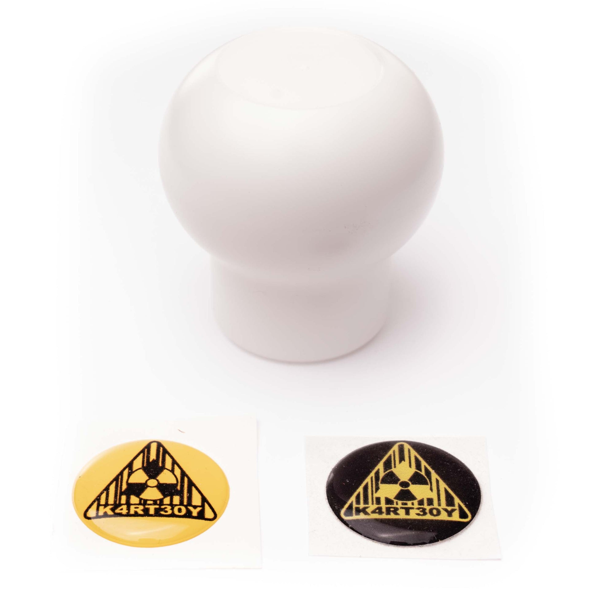 Kartboy Subaru Knuckleball Shift Knob - 6-Speed - White Delrin KB-015-WD-6SPD
