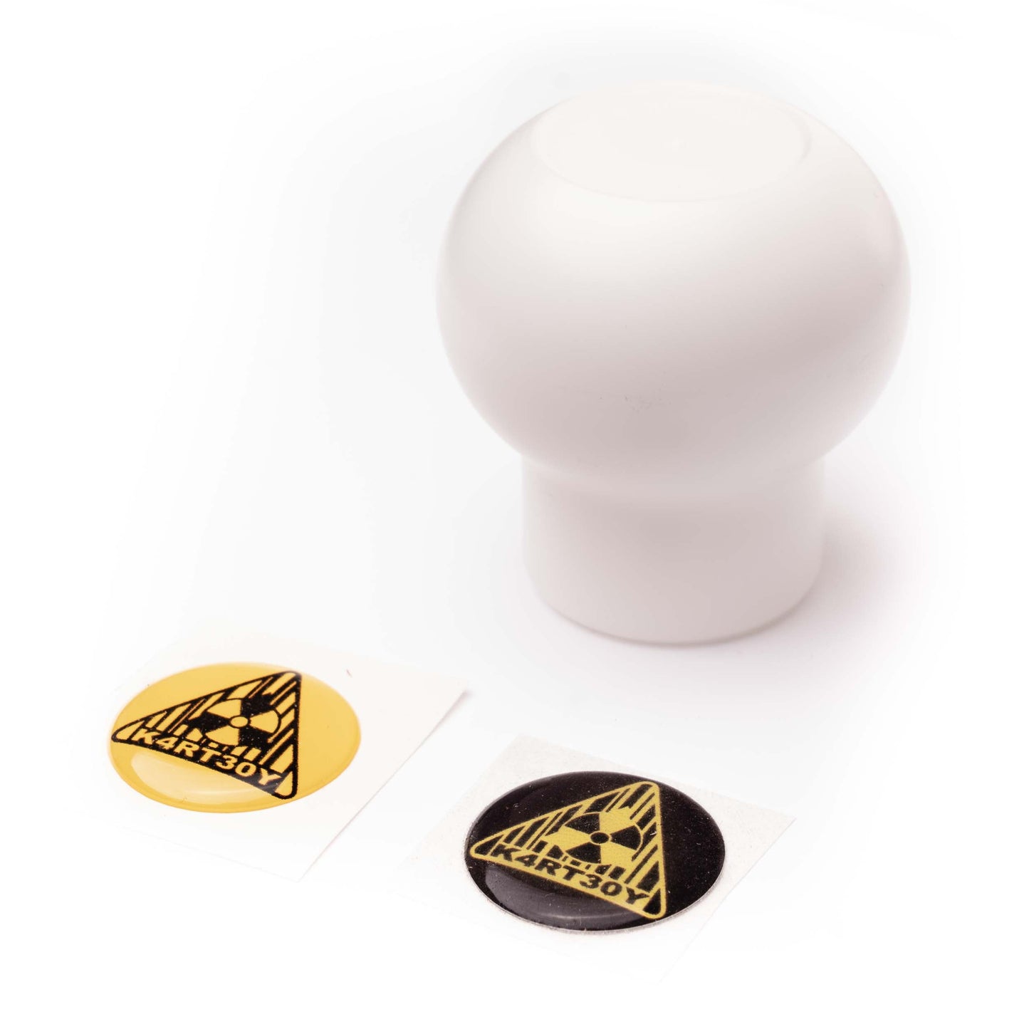 Kartboy Subaru Knuckleball Shift Knob - 6-Speed - White Delrin KB-015-WD-6SPD