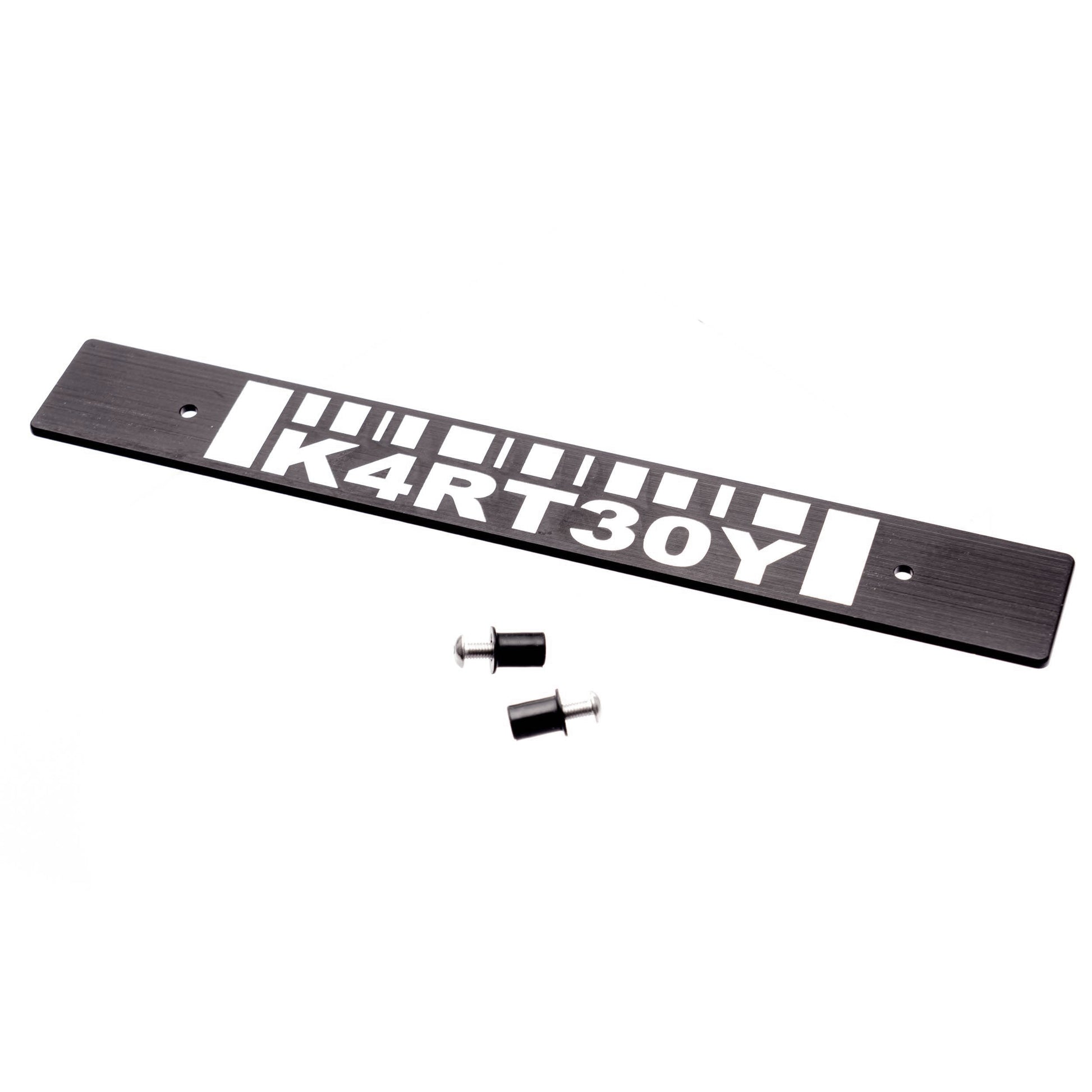 Kartboy Subaru License Plate Delete - Black Barcode KB-055-PL-BAR