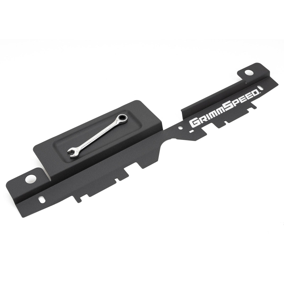 GrimmSpeed GRM096030 for 05-09 Subaru Legacy/Outback Radiator Shroud w/Tool Tray - Textured Black
