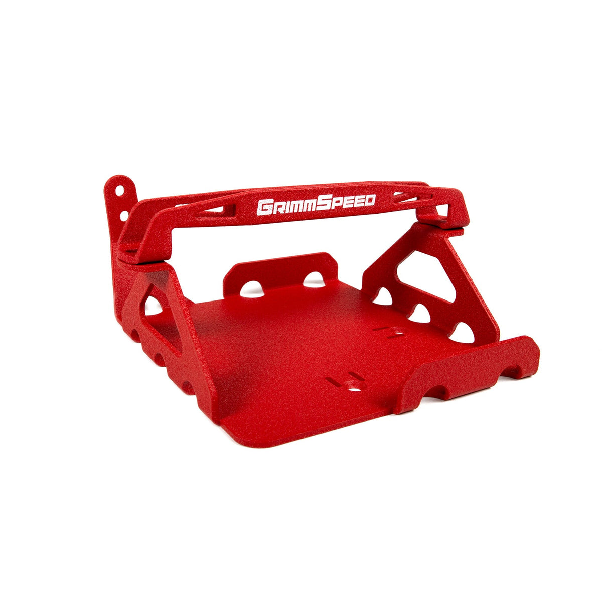 GrimmSpeed GRM121034 for 08-14 Subaru WRX STI Lightweight Battery Mount Kit - Red