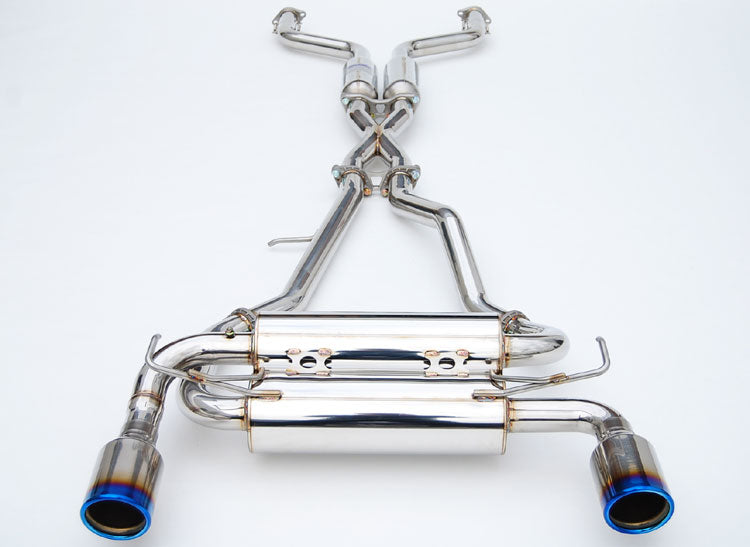 Invidia HS02N3ZGID 02-08 Nissan 350Z Gemini Rolled Titanium tip Cat-back Exhaust