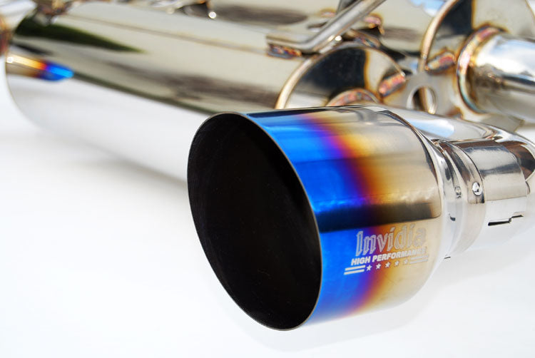 Invidia HS09N7ZGIT 09-21 Nissan 370z Gemini Single Layer Titanium tip Cat-back Exhaust
