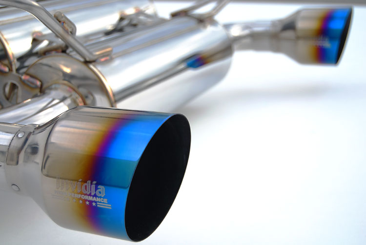 Invidia HS07IG7GIT 07-13 Infiniti G37 Coupe Gemini Single Layer Titanium tip Cat-back Exhaust