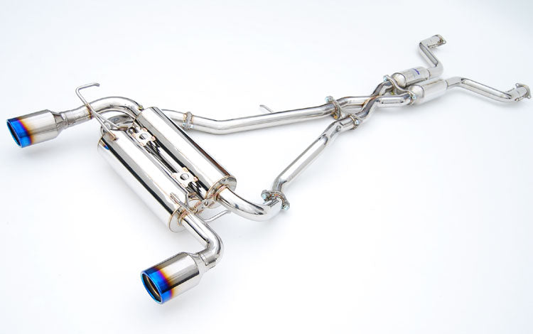 Invidia HS09IFXGID 09-Up Infiniti FX35/FX37 Gemini Rolled Titanium tip Cat-back Exhaust