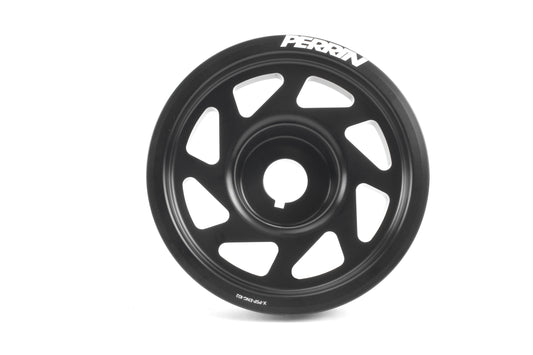 PERRIN 93-14 Subaru Impreza (Incl. 02-14 WRX) / 04-21 STI (w/o AC) Lightened Crank Pulley - Black