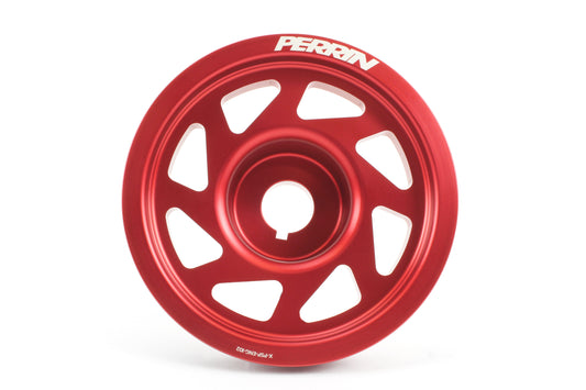 PERRIN 93-14 Subaru Impreza (Incl. 02-14 WRX) / 04-21 STI (w/o AC) Lightened Crank Pulley - Red