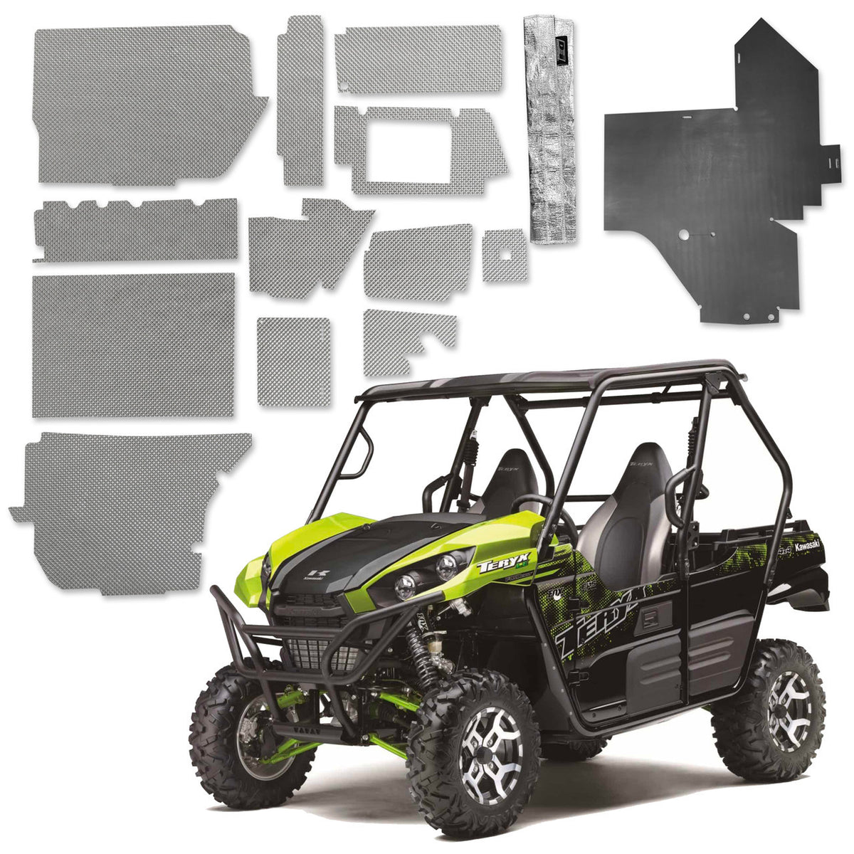 DEI for 2014-2024 Kawasaki Teryx 800 SXS Heat Shield Kit