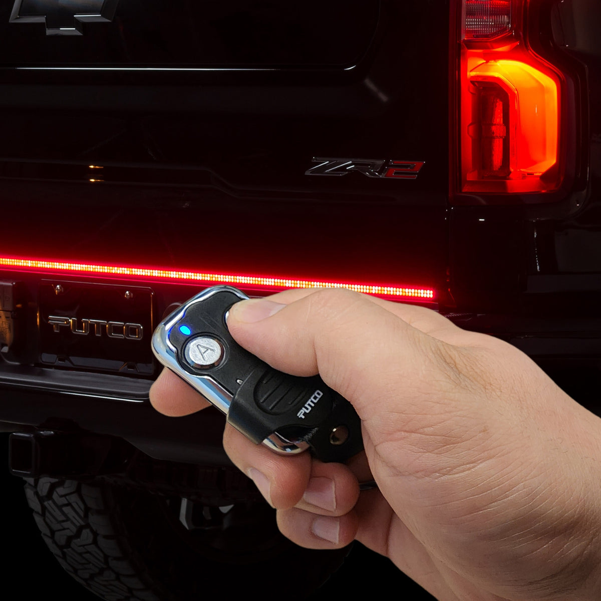 Putco for 2022-2024 Ford Bronco Luminix DRL LED Light Hood Limb Riser (Factory Hood Side Hinge Replacement W/Remote)