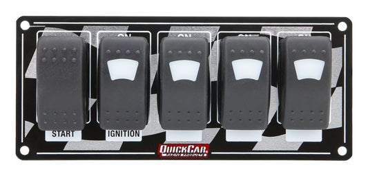 QuickCar Rocker Switches Lit w/Flag Plate