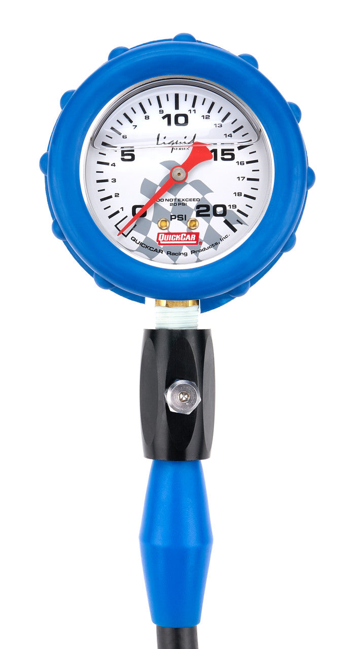 QuickCar 0-20 PSI Liquid Filled Tire Pressure Gauge