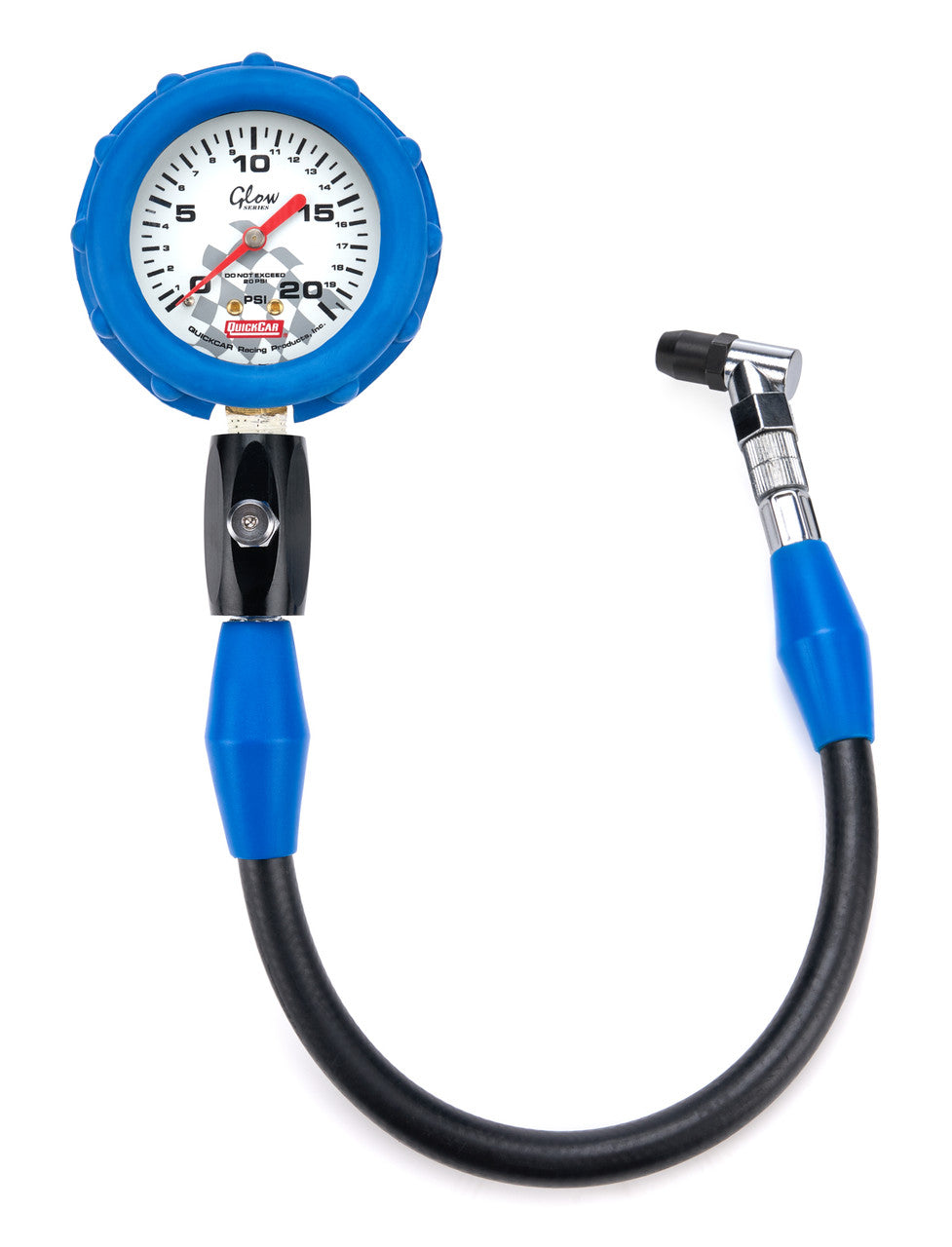 QuickCar 0-20 PSI Glow in the Dark Tire Pressure Gauge