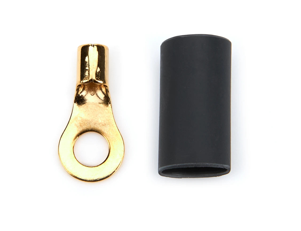 QuickCar #8 Ring Terminal 16-14 Ga. with heat shrink, 50 Pack