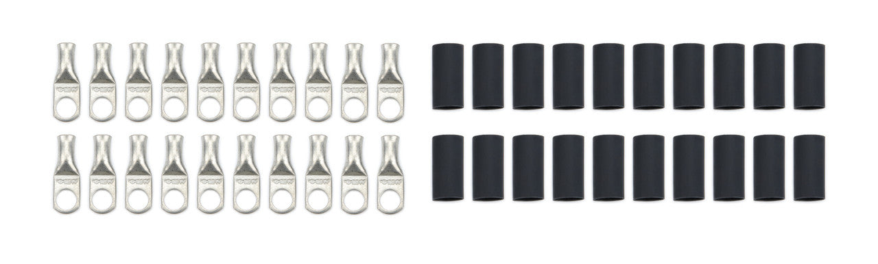 QuickCar Ring Terminal 8 Ga. 5/16" Hole with heat shrink 20 Pack