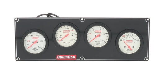 QuickCar Extreme Gauge Panel - Black Plate, OP/WT/FP/VT
