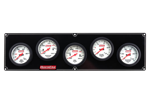 QuickCar 5 Gauge Extreme Panel OP/WT/OT/FP/WP