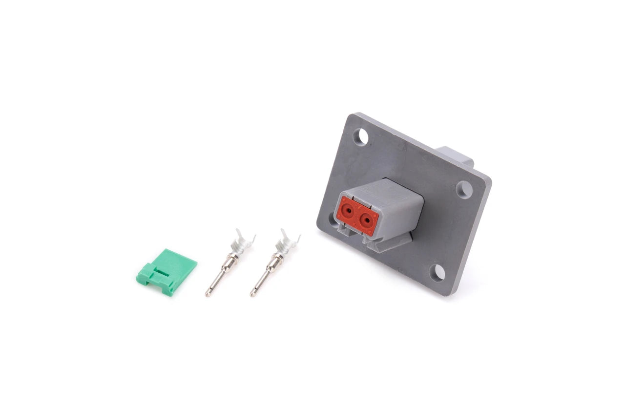 QuickCar 2 Pin DT Deutsch Recepticle with Flange