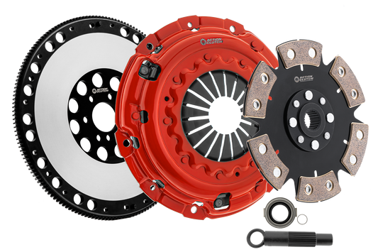 Action Clutch ACR-0501 Stage 6 Clutch Kit (2MD) with Lightened Flywheel for 2004-2008 Acura TSX 2.4L (K24A2)