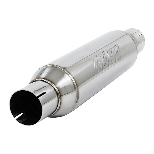 MBRP R1012 Universal Resonator 2.5in inlet/outlet 16in body 20in overall T304