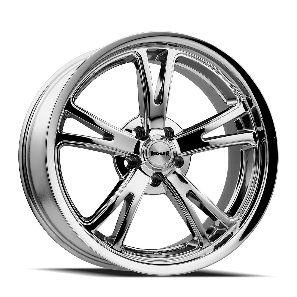 Ridler Wheels 606 17x8 5x120.65 0mm Chrome Wheel 606-7861C
