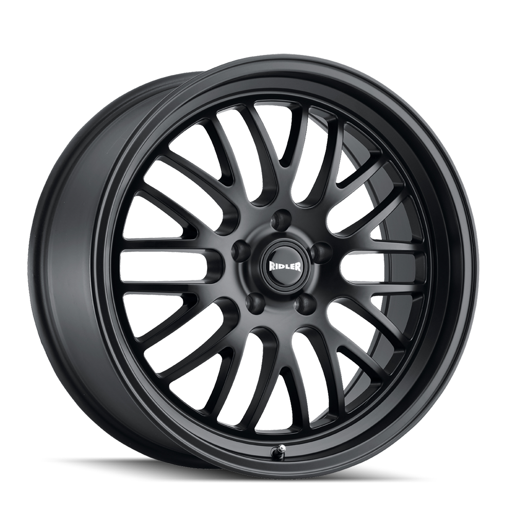 Ridler Wheels 607 22x10.5 5x115 25mm Matte Black Wheel 607-22164MB