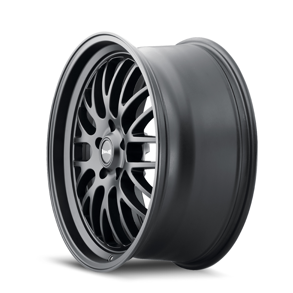 Ridler Wheels 607 22x10.5 5x115 25mm Matte Black Wheel 607-22164MB