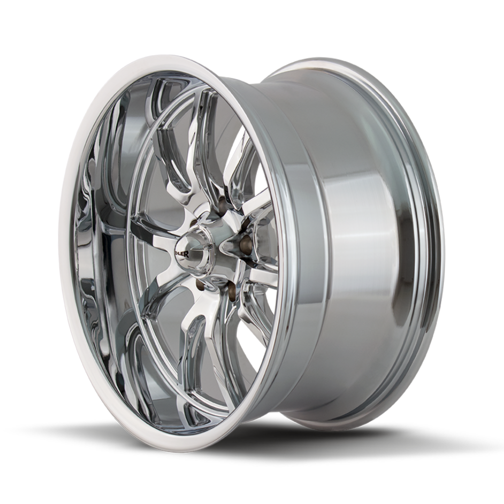 Ridler Wheels 650 18x8 5x120.65 0mm Chrome Wheel 650-8861C